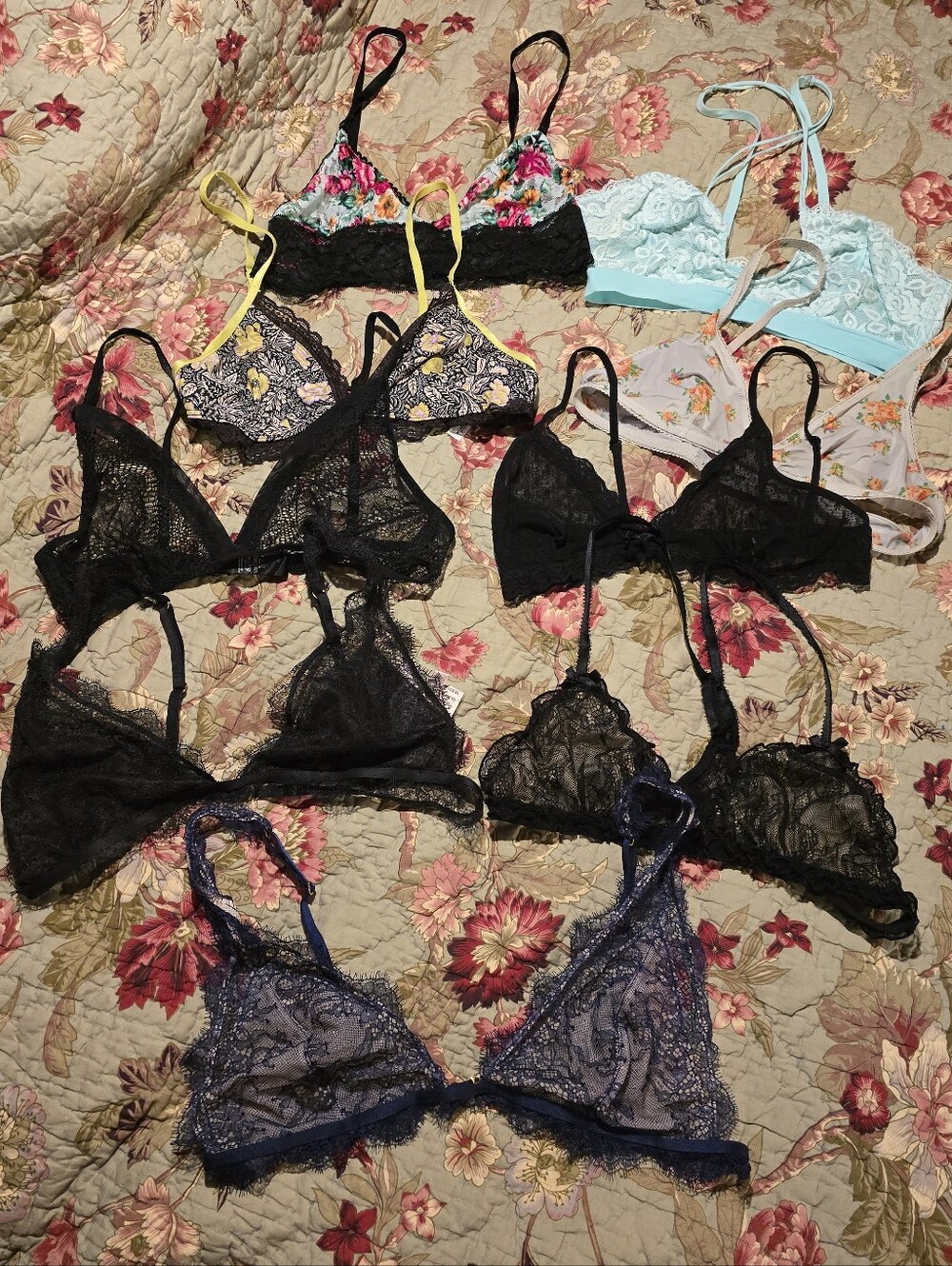 Bundle Of Nine Bralettes!
